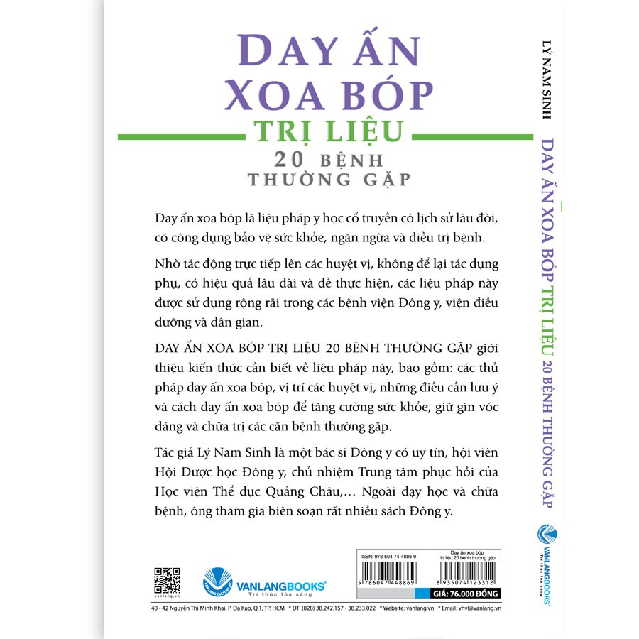 Sách - Day ấn xoa bóp trị liệu 20 bệnh thường gặp