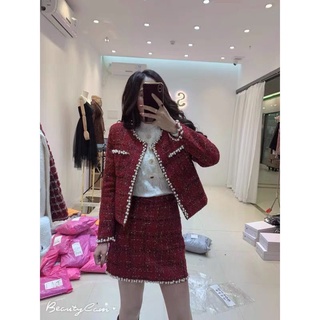 (SẴN) Set dạ viền ngọc