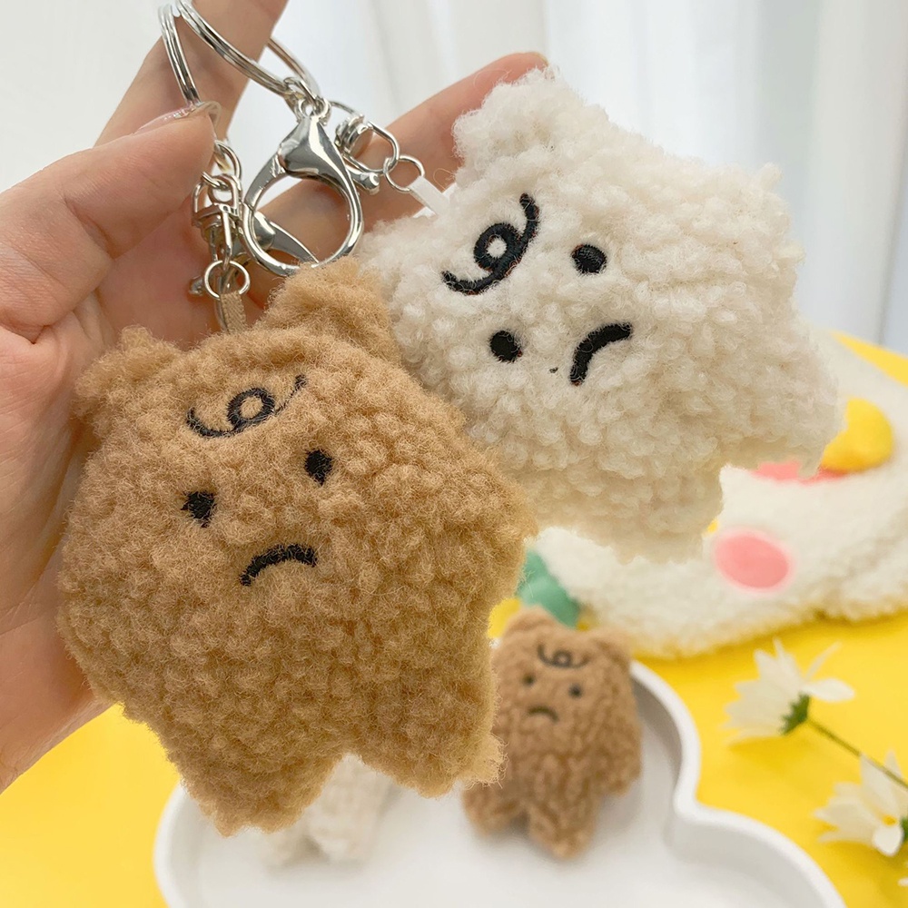 Móc khóa gấu nhồi bông dễ thương