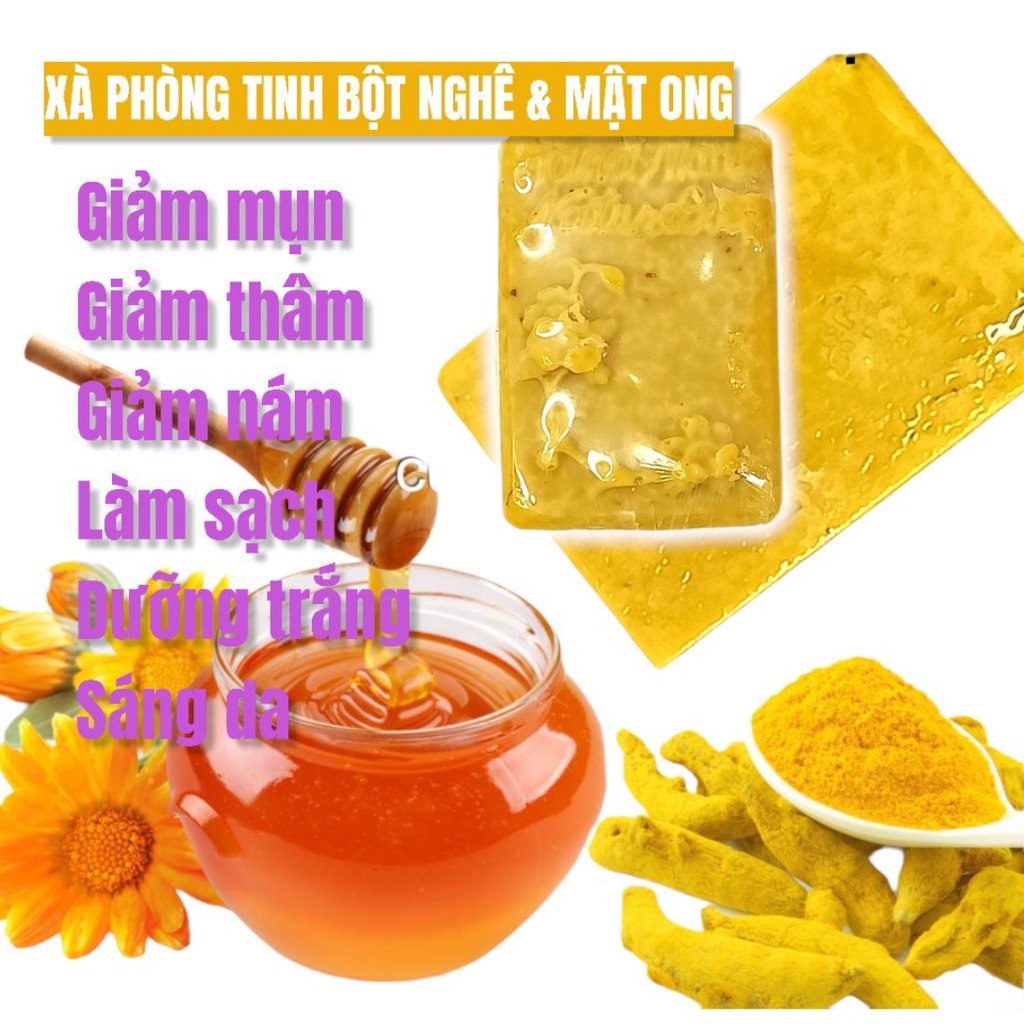 Xà phòng,xà bông nghệ mật ong giảm mụn