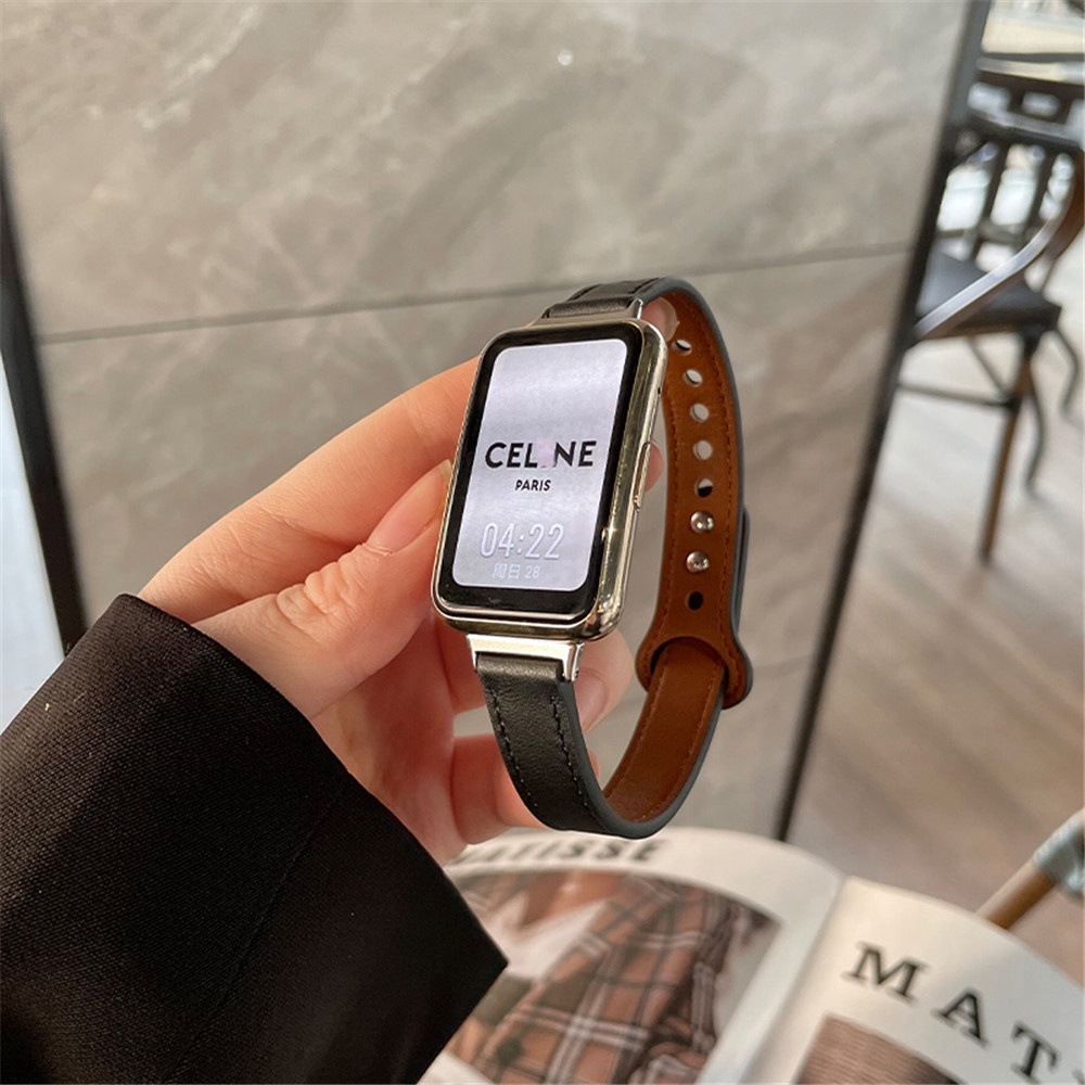 Dây Đeo Da Thay Thế Cho Đồng Hồ Thông Minh Huawei Watch Fit 2 / 1