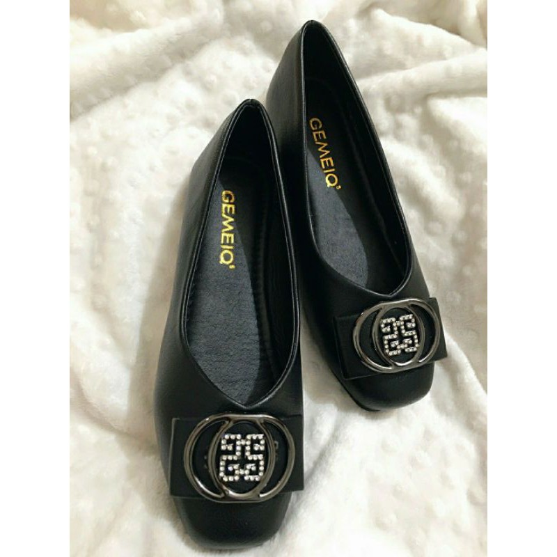 Giày bệt nữ da mềm đế cao su