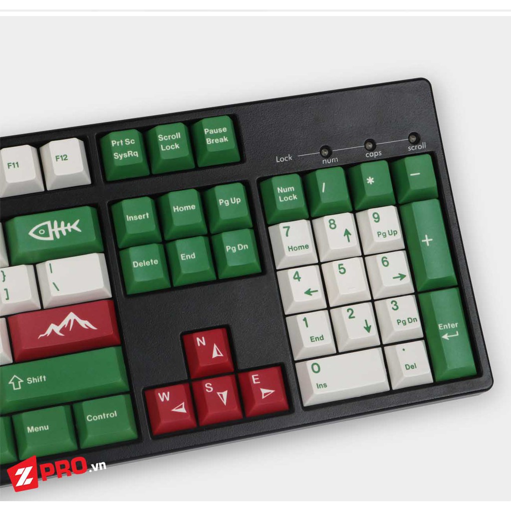 Bộ Keycap PBT Camping 115 phím (Cherry Profile)