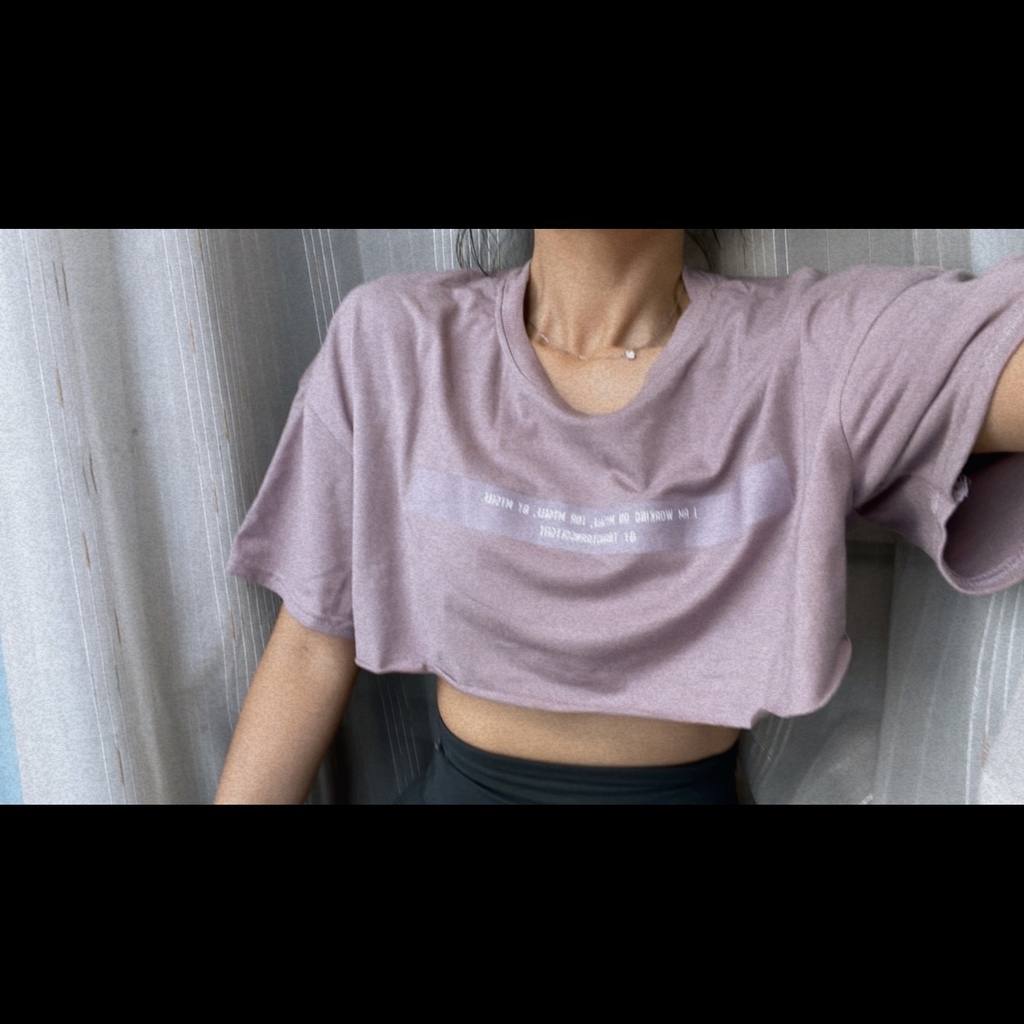 TRANGTRANGGETSFIT CLASSIC CROP-TEE | Áo Lửng Crop-top | Mặc đi tập đi chơi