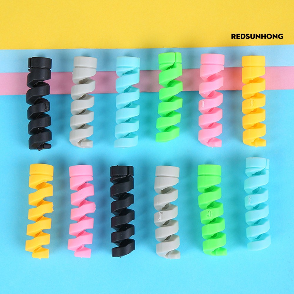 Bộ 10 sản phẩm bảo vệ cáp sạc usb dành cho Iphone Android