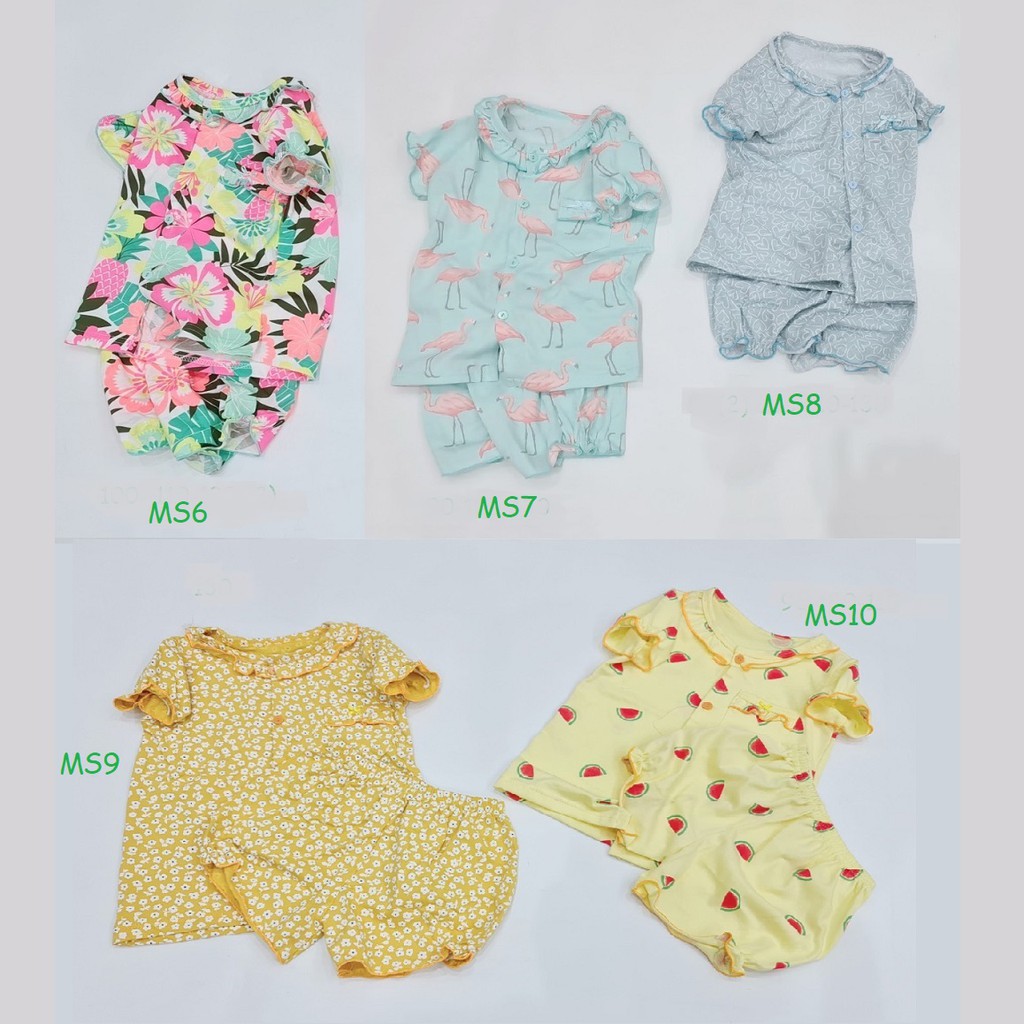 Bộ cotton xuất Hàn cao cấp bé gái