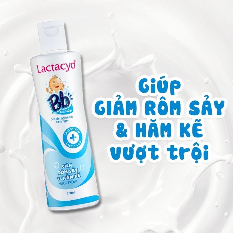 Sữa tắm Lactacyd baby mát sạch hết rôm sảy
