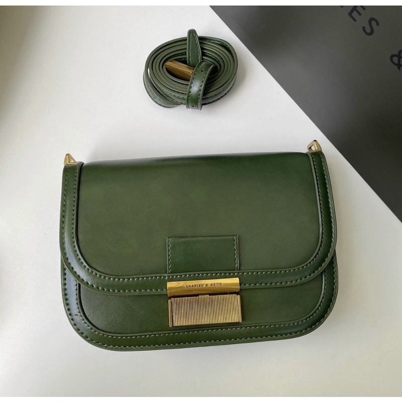 Túi xách nữ đeo chéo, đeo vai dáng bầu 2 ngăn  size 22 Full màu chuẩn hãng