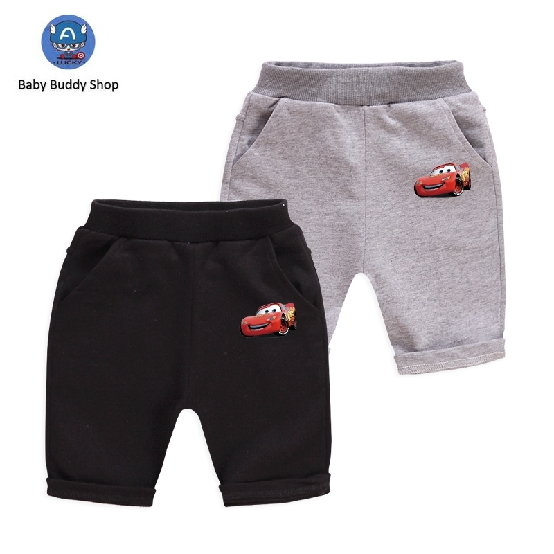 Quần Short Cotton In Hình Xe Hơi Ngộ Nghĩnh Cho Bé