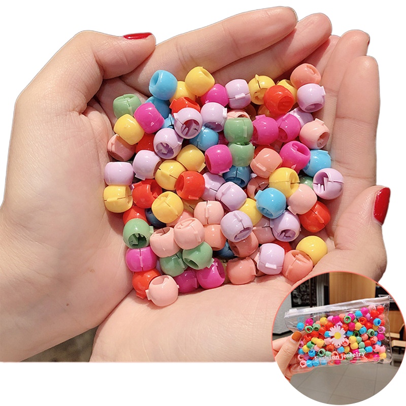 Set 50 Kẹp Tóc Càng Cua Mini Nhiều Màu Sắc Cho Bé