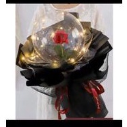 Bóng jumbo, bóng meka nhựa nhập xịn, trong vắt size 20cm/ Đèn led 2m