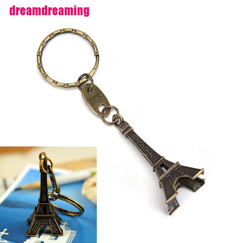 Móc Khóa Hình Tháp Eiffel Phong Cách Retro