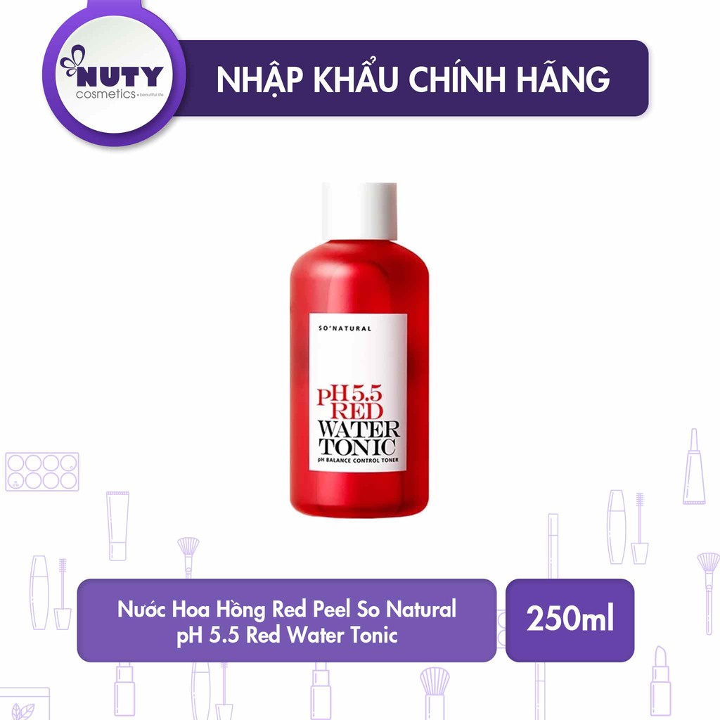 Nước Cân Bằng Da Red Peel So Natural pH 5.5 Red Water Tonic (250ml)
