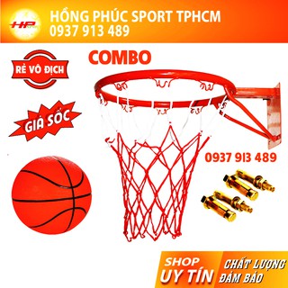 Khung bóng rổ - vành bóng rổ treo tường 40 45 cm, size số 3 5 6 7 - mini cho bé và thi đấu, sơn tĩnh điện dầy