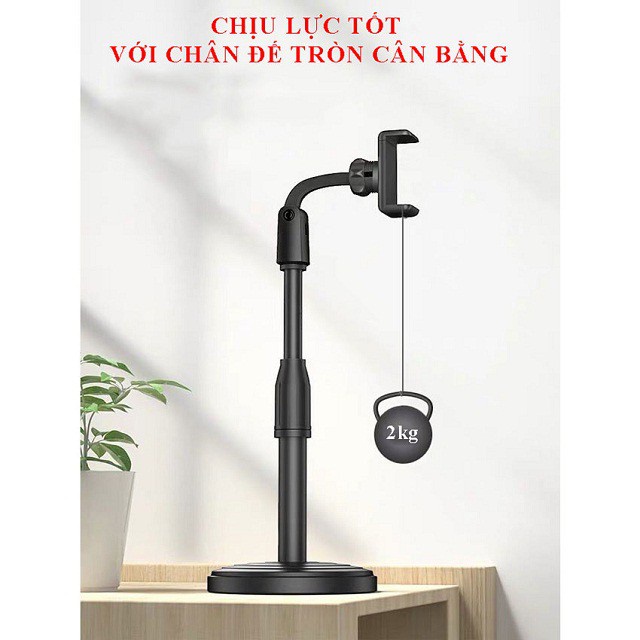 Giá Đỡ Điện Thoại Microphone Stands L08, Kẹp Điện Thoại Để Bàn Xoay 360 Độ - Xem Video - Livestream - Quay TikTok