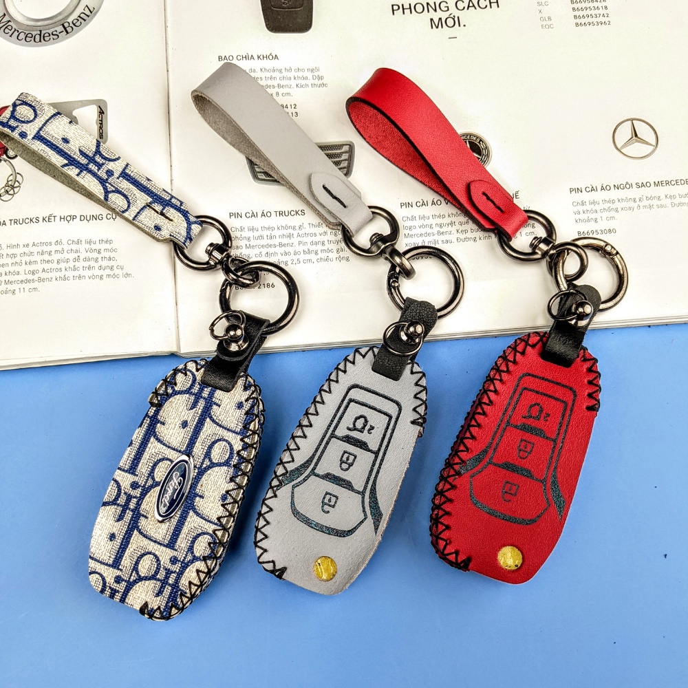 Bao da chìa khóa ford ranger xls,xlt,Bọc chìa khóa ford wildtrak (FRG móc A)