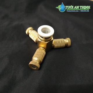 1 Bộ Đế 3 hướng cuối x 3 Béc phun sương làm mát số 3