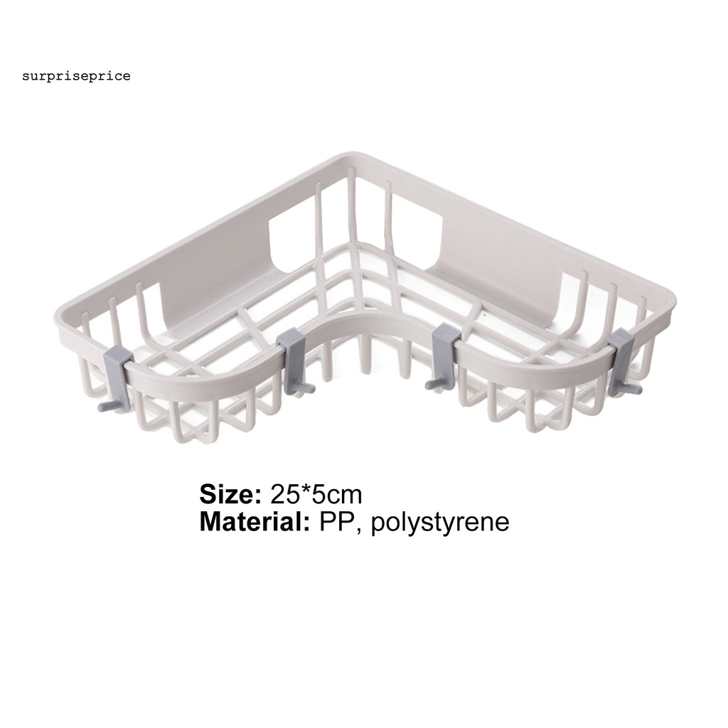 Kệ đựng đồ gắn góc tường nhà tắm chống biến dạng liền mạch