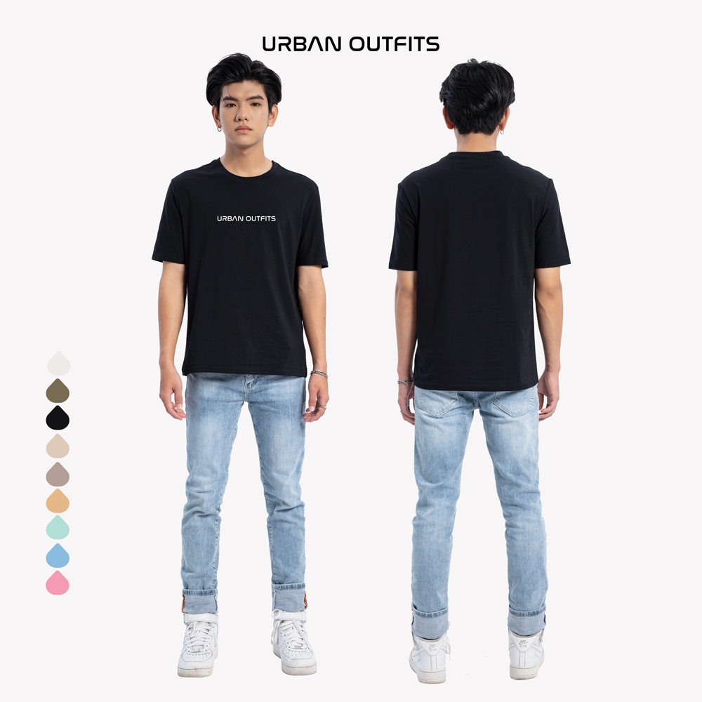 Áo Thun Tay Ngắn Nam Nữ Dáng Suông URBAN OUTFITS In URBAN OUTFITS ATR07 Cotton 4 Chiều