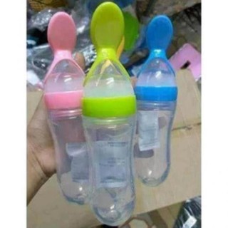 Bình thìa ăn dặm silicone mềm HHL88