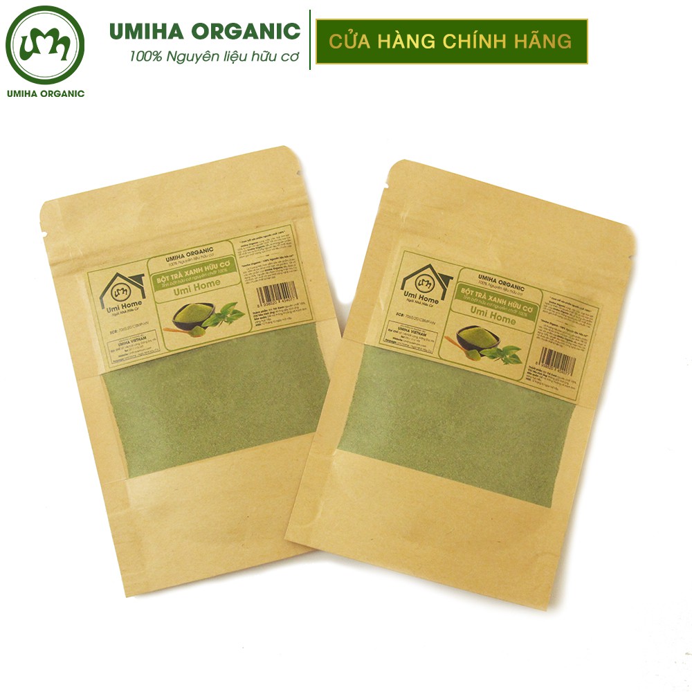 [Mã FMCGMALL -8% đơn 250K] Bột Trà Xanh đắp mặt nạ hữu cơ UMIHA nguyên chất 40G | Green Tea Powder 100% Organic | BigBuy360 - bigbuy360.vn