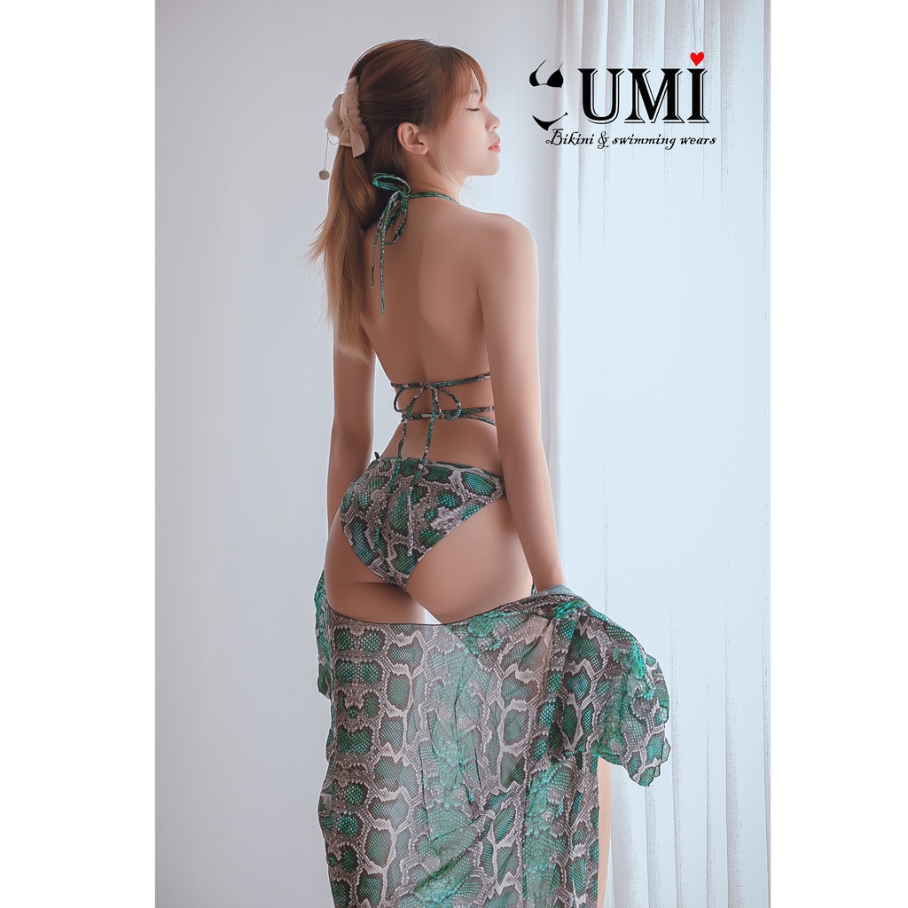 BIKINI 2 MẢNH CAO CẤP HỌA TIÊT DA TRĂN KÈM ÁO KHOÁC BIKINISTORE