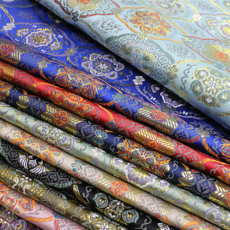 Vải gấm lụa jacquard Nhật Bản và Hàn Quốc để may trang trí thủ công cho ren/ đai/ quần áo trẻ em/ sườn xám/ Kimono