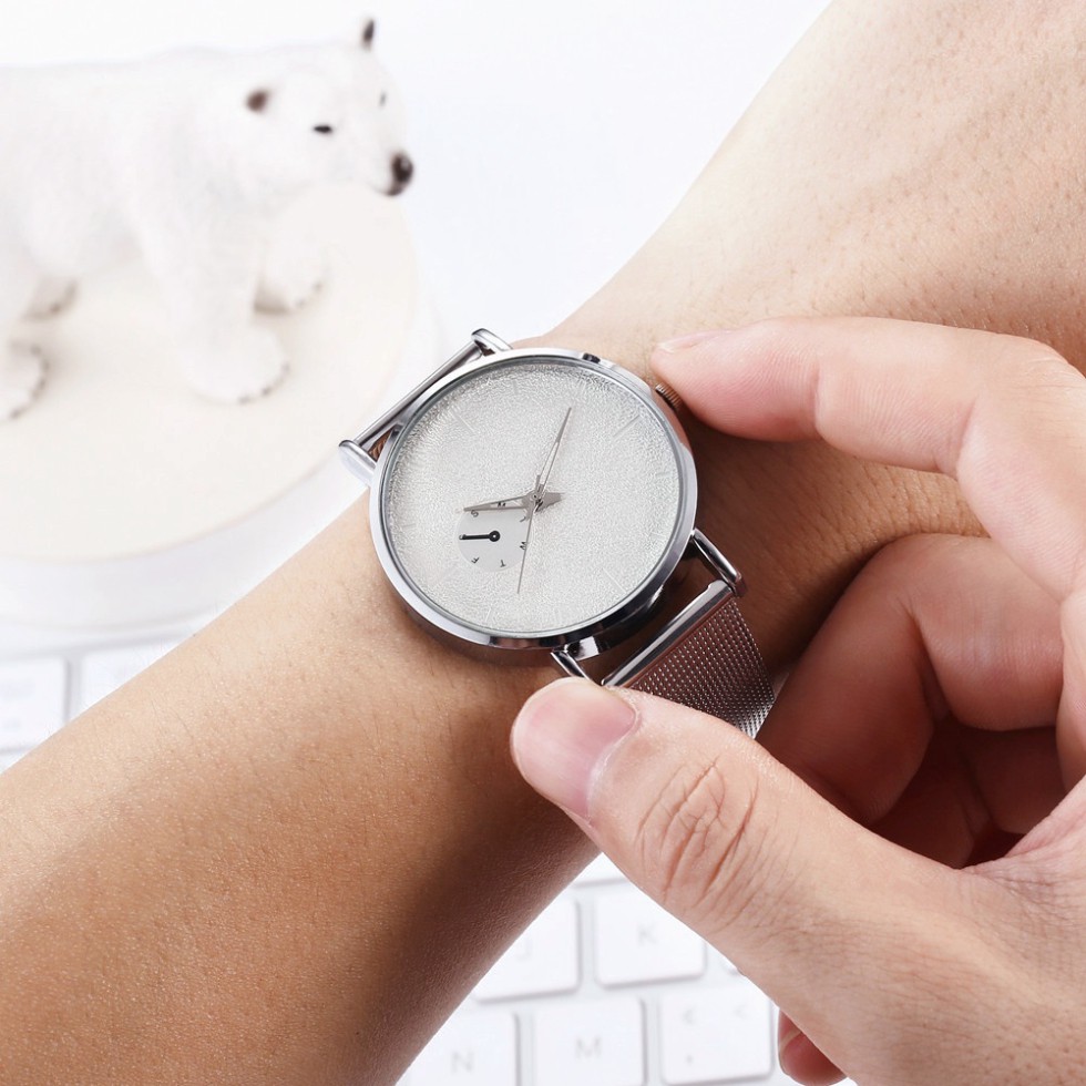 Đồng hồ đeo tay nam cơ CiCi chính hãng dây thép lưới thời trang cao cấp kim dạ quang giá rẻ DH007 - HÀNG MỚI VỀ