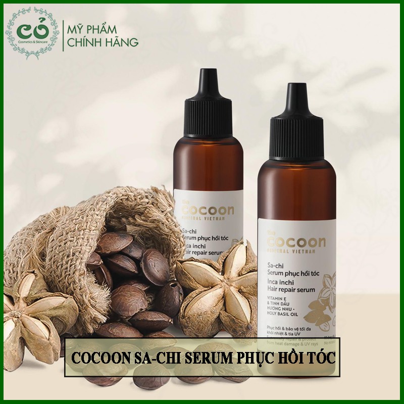 Tinh Chất Dưỡng Tóc COCOON SA-CHI Inca Inchi Hair Repair Serum - Phục Hồi, Bảo Vệ Tóc 70ml
