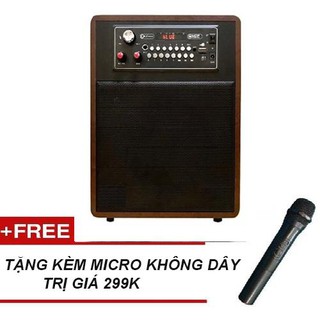 Loa Bluetooth Karaoke A062 tặng kèm một micro hát không dây