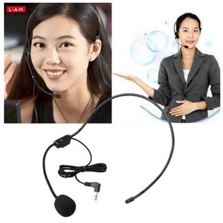 Microphone kẹp tai chân cắm 3.5mm thu âm, trợ giảng