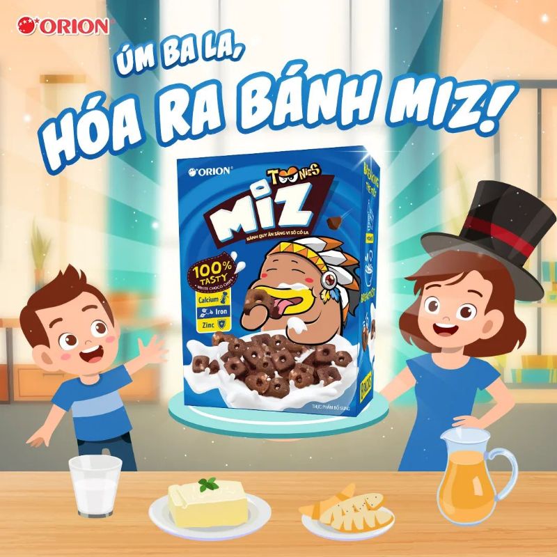 Bánh Quy Socola MIZ hấp dẫn ăn cực kỳ bánh cuốn