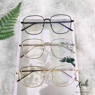 [ẢNH THẬT] Mắt kính gọng kim loại phong cách Vintage cho nam và nữ