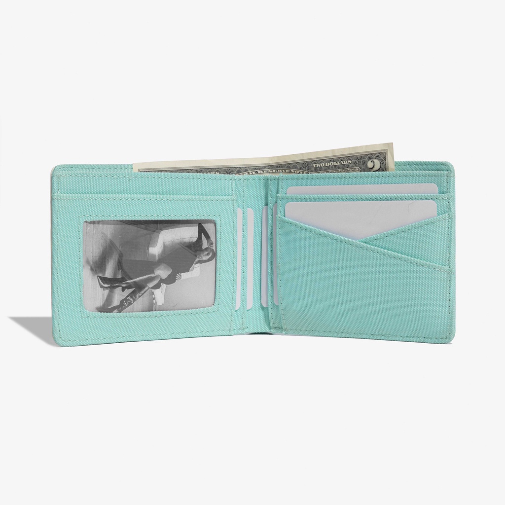 Ví vải phối da unisex DIM Fiber Wallet Ngang - 3 màu