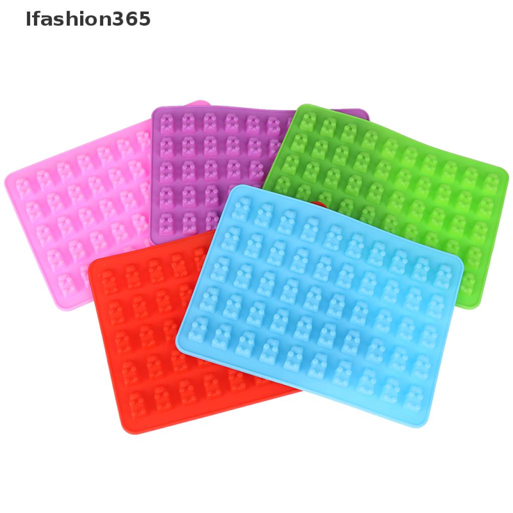 Khuôn Silicon Làm Đá / Sô Cô La / Kẹo Dẻo 365 53 Ngăn Hình Gấu Dễ Thương