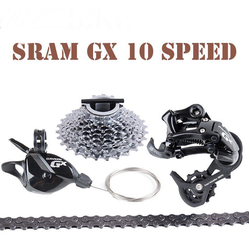 Groupset SRAM GX 10 Speed 4 Món Củ Đề Sau Tay &amp; Bấm Xả &amp;Xích và Líp 11-32T 1030