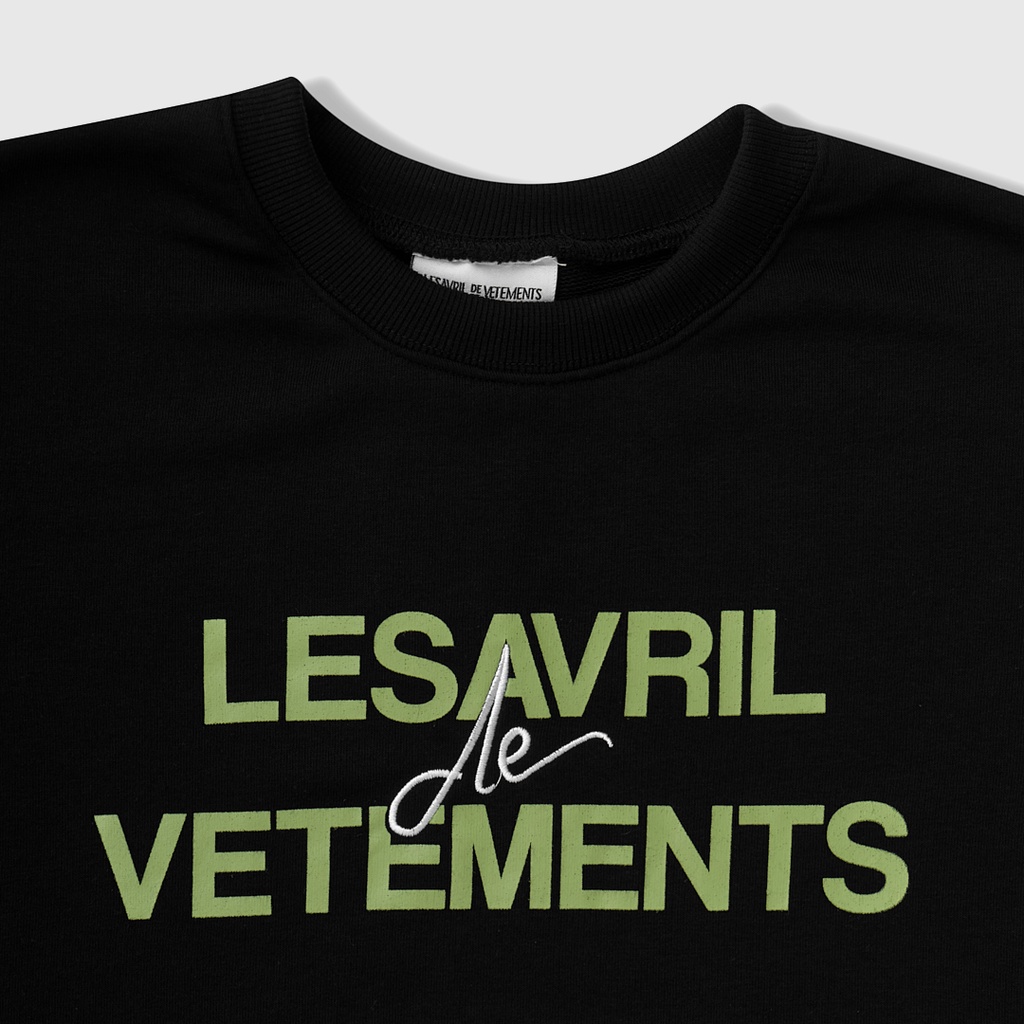 Áo Sweatshirt Lesavril de Vetements D sur LV Black
