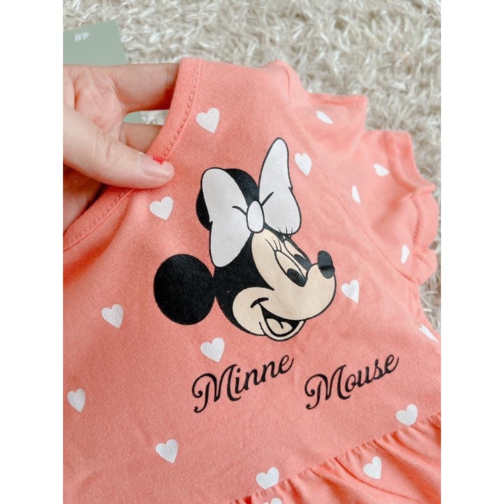 Set 2 váy HM Micky cho bé gái từ 10kg-23kg chất cotton thấm hút mồ hôi M065
