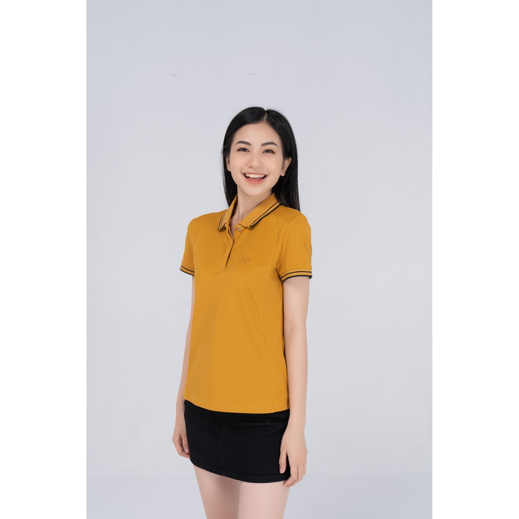 Áo Polo Nữ YODY Form Rộng Tay Ngắn Pique Giấu Cúc Nhẹ Nhàng, Lịch Sự APN3768