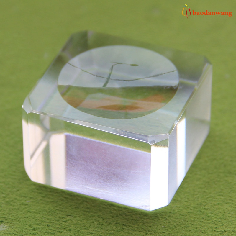Đế đỡ quả cầu pha lê màu trong suốt/gỗ dùng cho trang trí nhà cửa/văn phòng tiện dụng