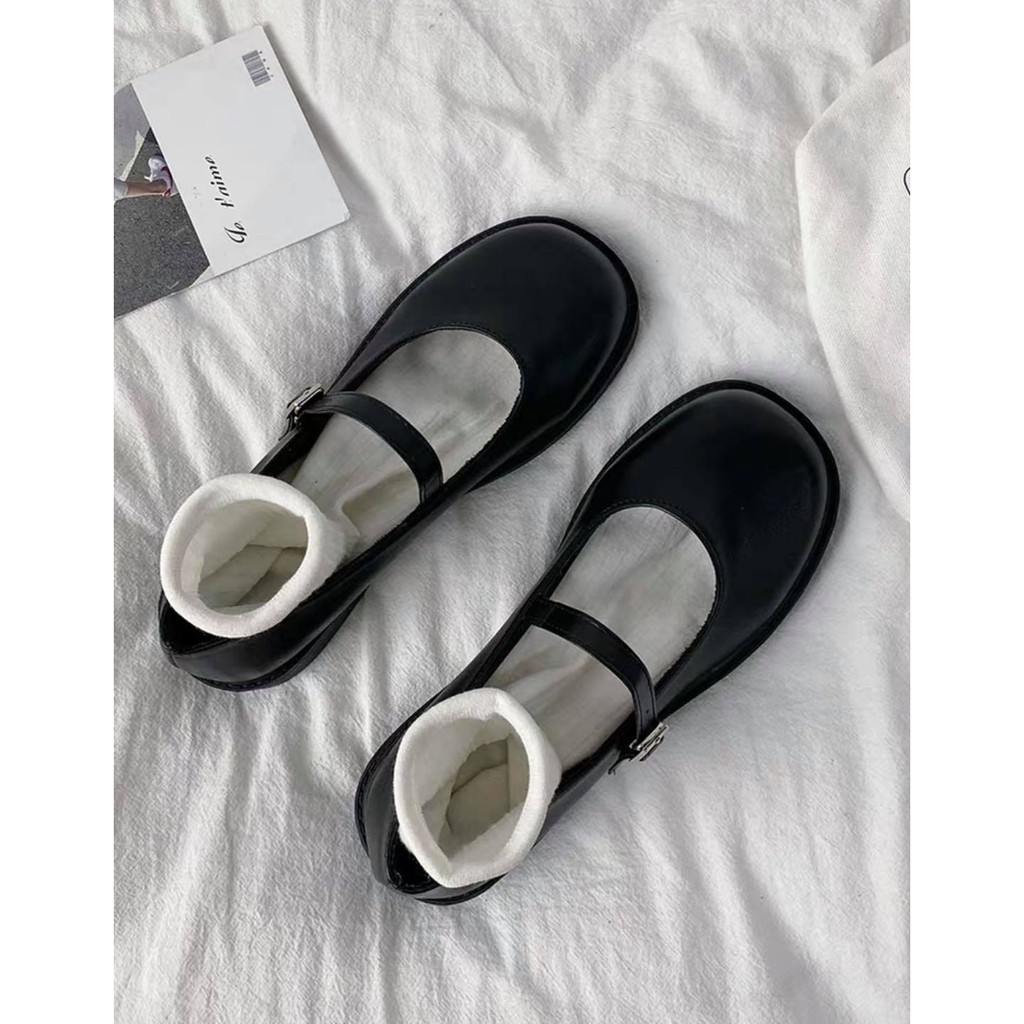 Giày Da Oxford Phong Cách vintage Hàn quốc