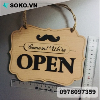 Bảng treo open - closed 2mặt 15x20cm