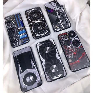 Ốp Gamer GTX Gigabyte OL144 in sần 4D  tất cả các dòng máy iphone, samsung, oppo, vivo, xiaomi, nokia, vsmart, realme