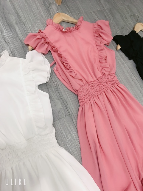 Đầm maxi 2 bèo đuôi cá siêu xinh (hình thật+video) | BigBuy360 - bigbuy360.vn