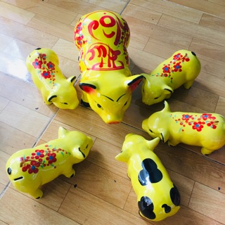Heo sứ bát tràng con ( loại lớn)20x10