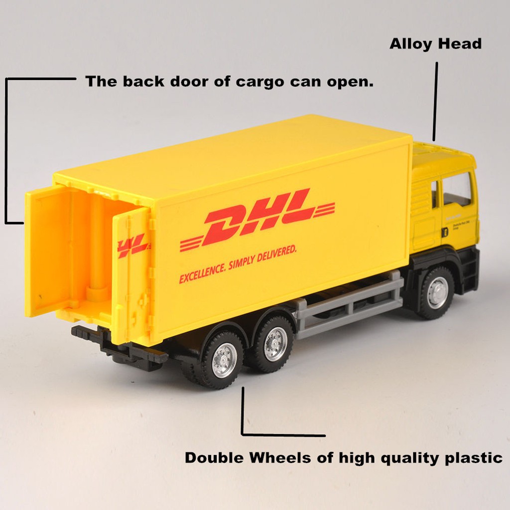 Mô hình xe tải DHL tỉ lệ 1:64 chất lượng