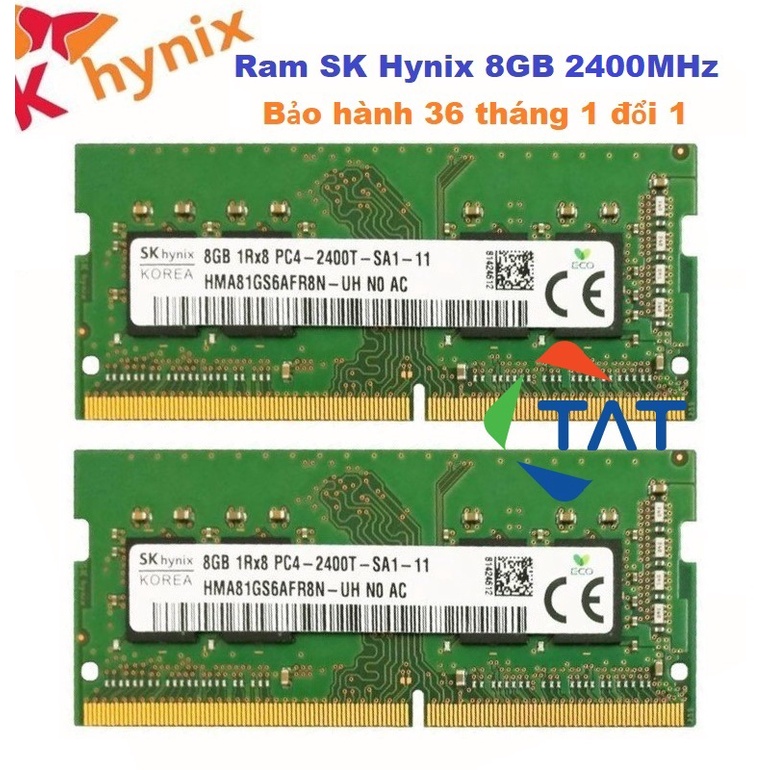 Ram Laptop SK Hynix 8GB DDR4 2400MHz Chính Hãng - Bảo hành 36 tháng 1 đổi 1