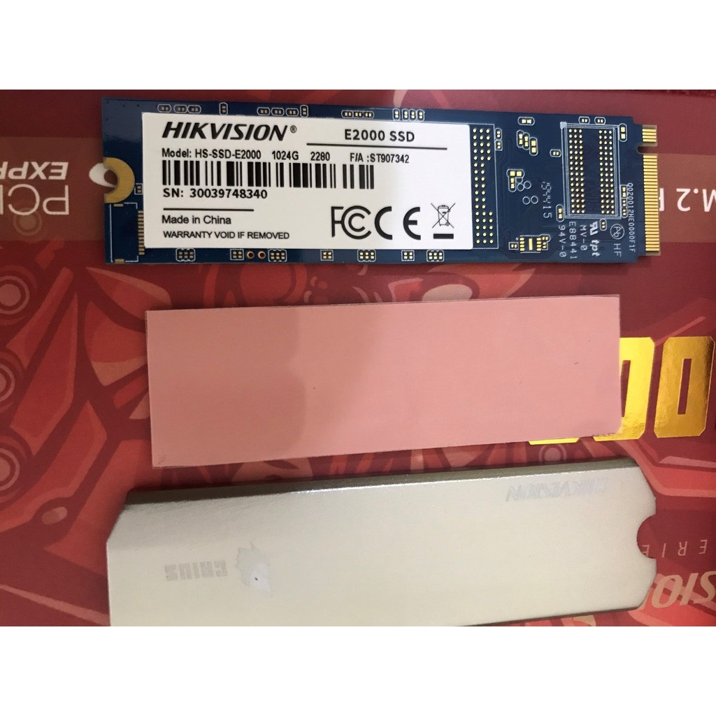 Ổ Cứng SSD 1TB Hikvision E2000 M.2 NVMe PCIe Gen 3×4 Có tản nhiệt bảo hành chính hãng 36 tháng