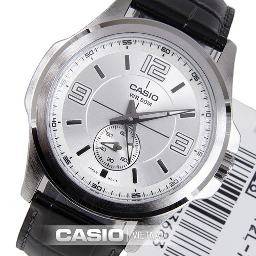 [Mã FARSBRT52 giảm 20% đơn từ 249K] Đồng hồ nam CASIO MTP-E112L-7AVDF Chính hãng Nhật Bản - Mặt 3 kim bạc Sang trọng