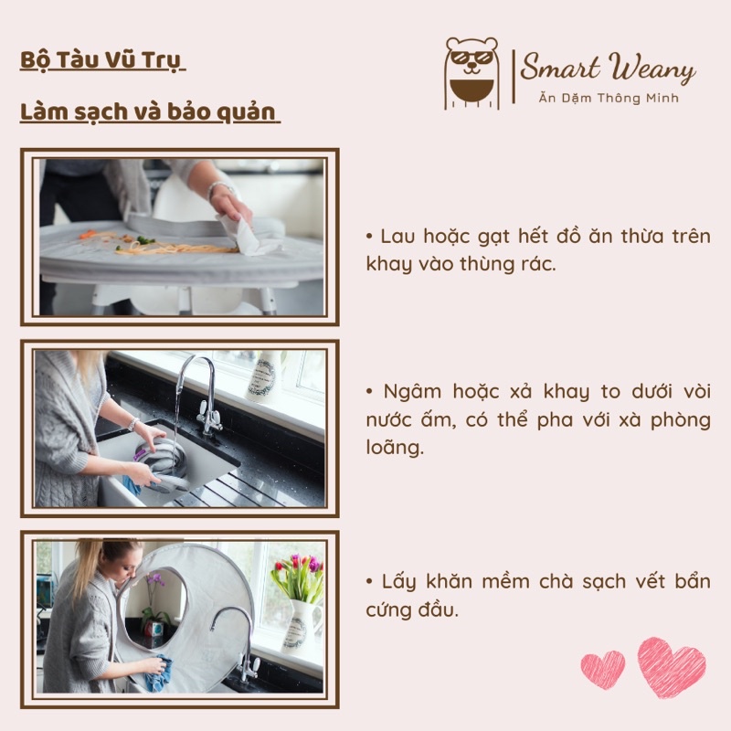 Combo Bộ yếm và Khay TVT &amp; Yếm Extra - [Tidy Tot UK]